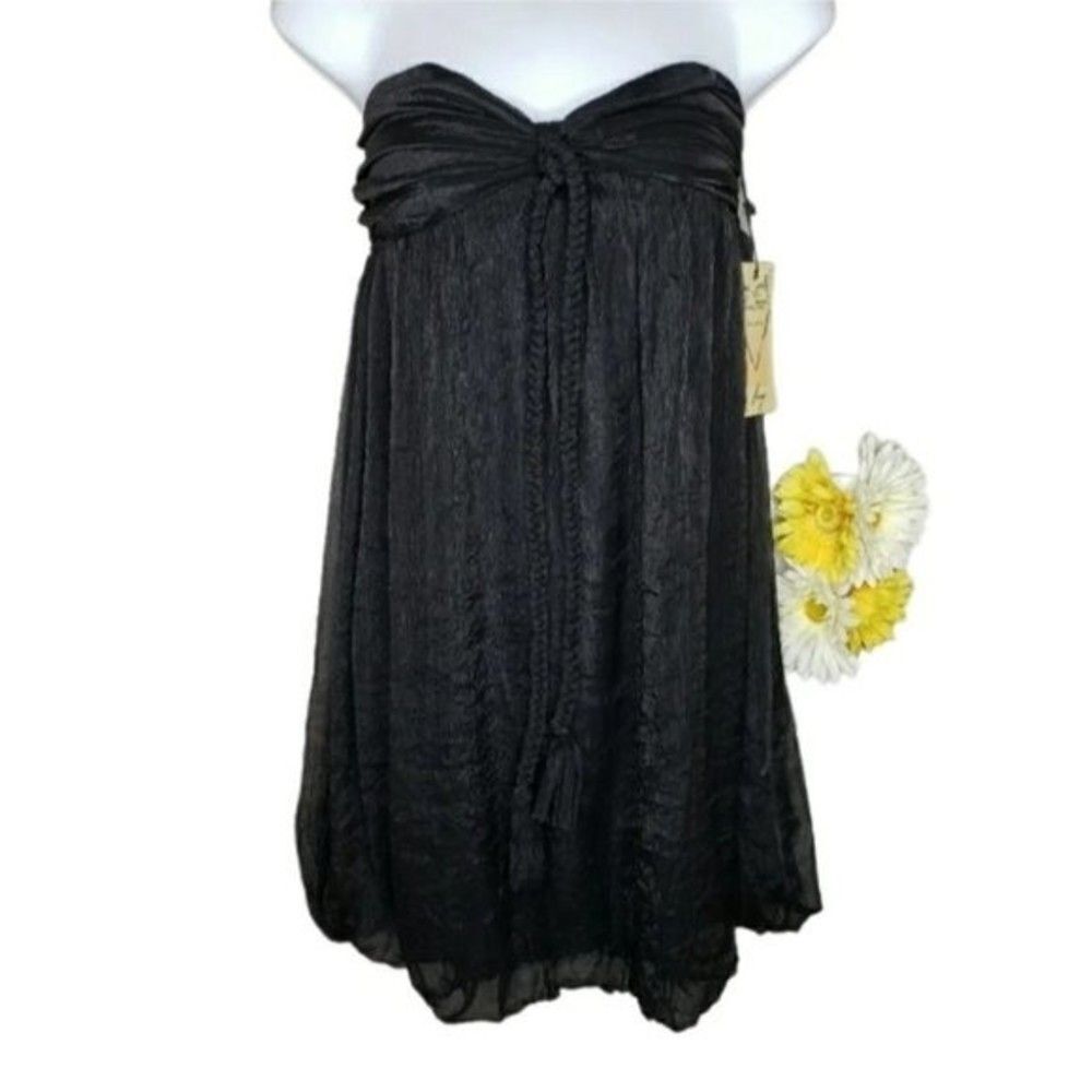 Lovestitch strapless bubble dress black size large